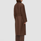 Brown Heritage Wool Louise Coat - Joseph