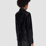 Black Glenview Nappa Leather Jacket - Joseph