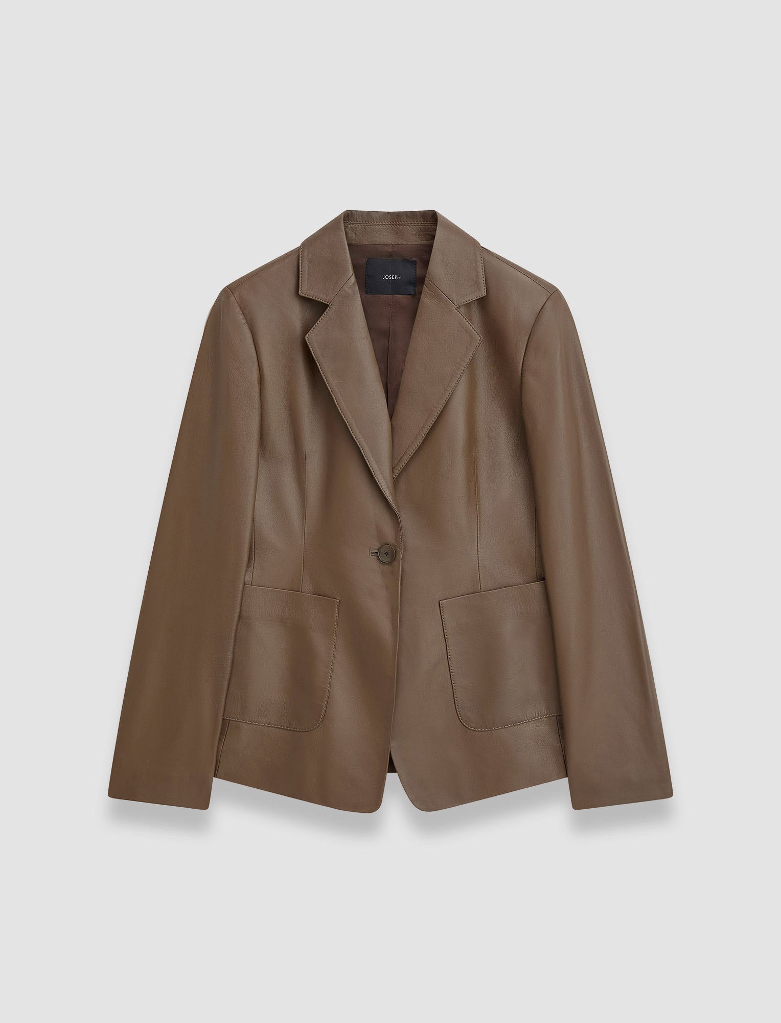 marron-veste-glenview-en-cuir-nappa-JOSEPH