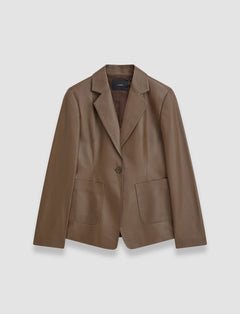 Brown Glenview Nappa Leather Jacket - Joseph