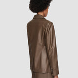 Brown Glenview Nappa Leather Jacket - Joseph