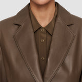 Brown Glenview Nappa Leather Jacket - Joseph