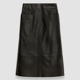 Black Blomfield Nappa Leather Skirt - Joseph