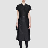 Black Blomfield Nappa Leather Skirt - Joseph