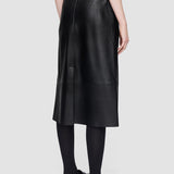 Black Blomfield Nappa Leather Skirt - Joseph