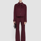 Purple Double Face Cashmere Gerrard Jacket - Joseph