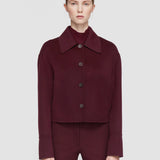 Purple Double Face Cashmere Gerrard Jacket - Joseph