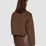 Brown Double Face Cashmere Gerrard Jacket - Joseph