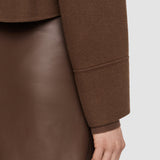 Brown Double Face Cashmere Gerrard Jacket - Joseph