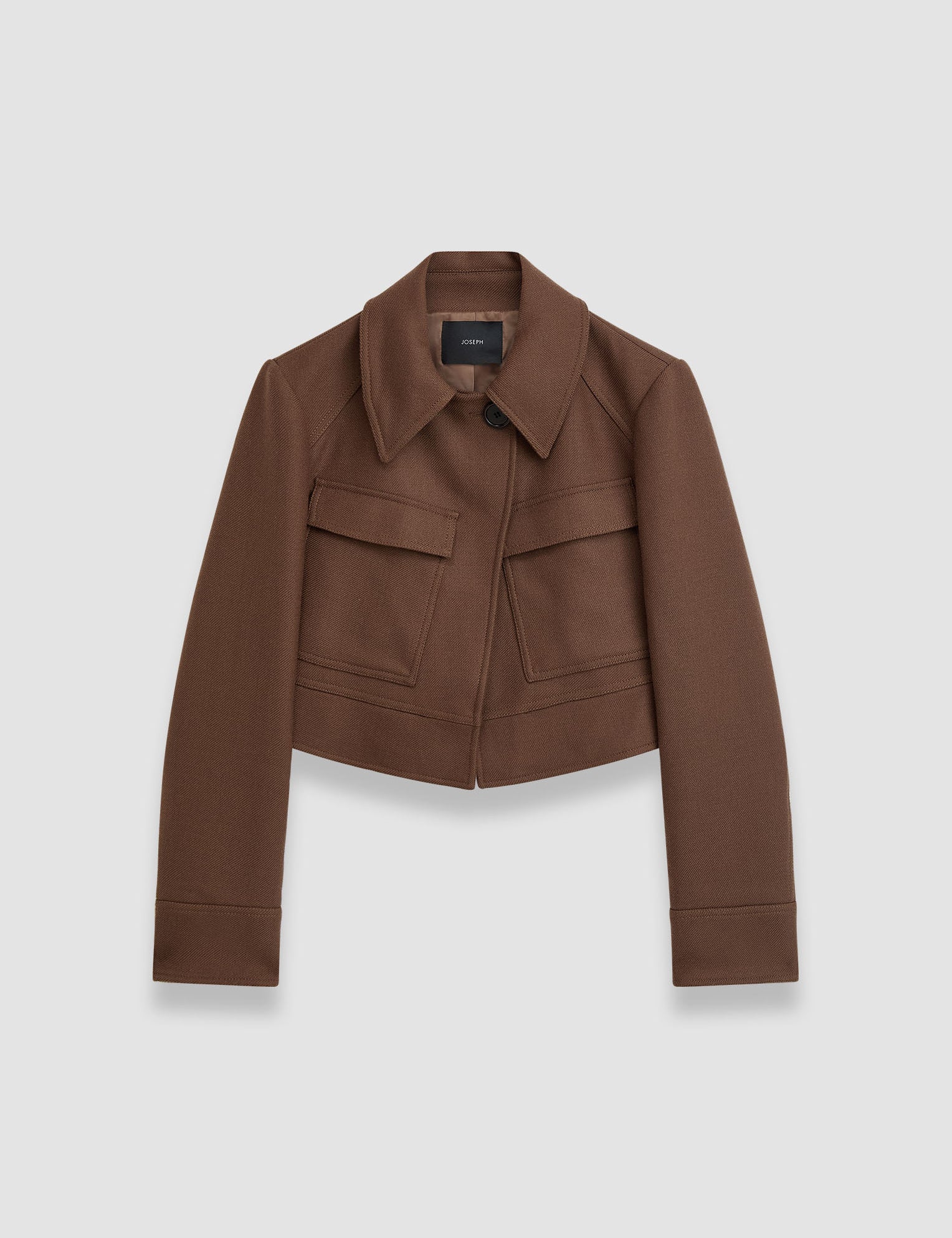 Brown Heritage Wool Cranbrook Jacket - Joseph