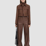 Brown Heritage Wool Cranbrook Jacket - Joseph