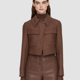 Brown Heritage Wool Cranbrook Jacket - Joseph
