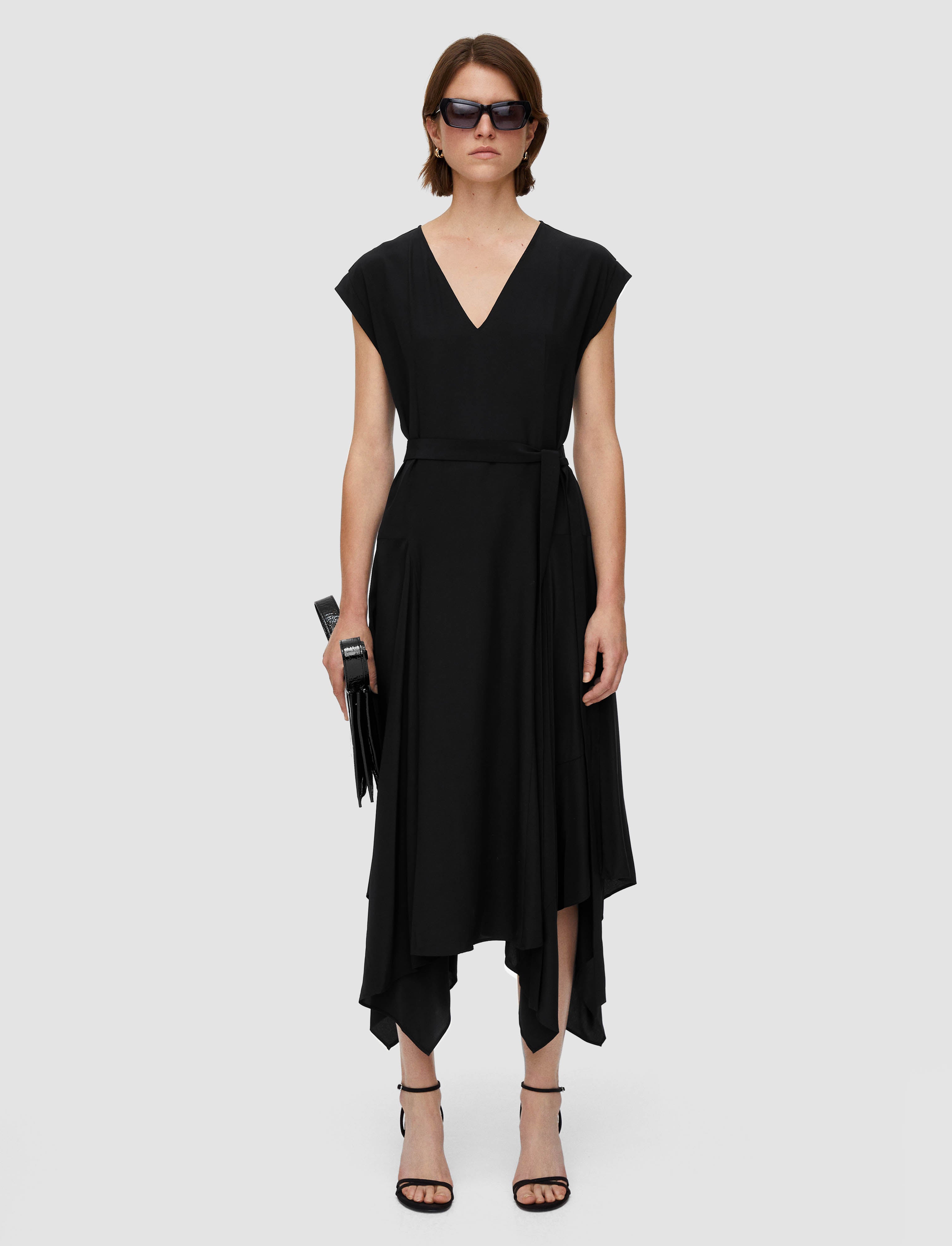 black-silk-crepe-de-chine-goodman-dress-JOSEPH