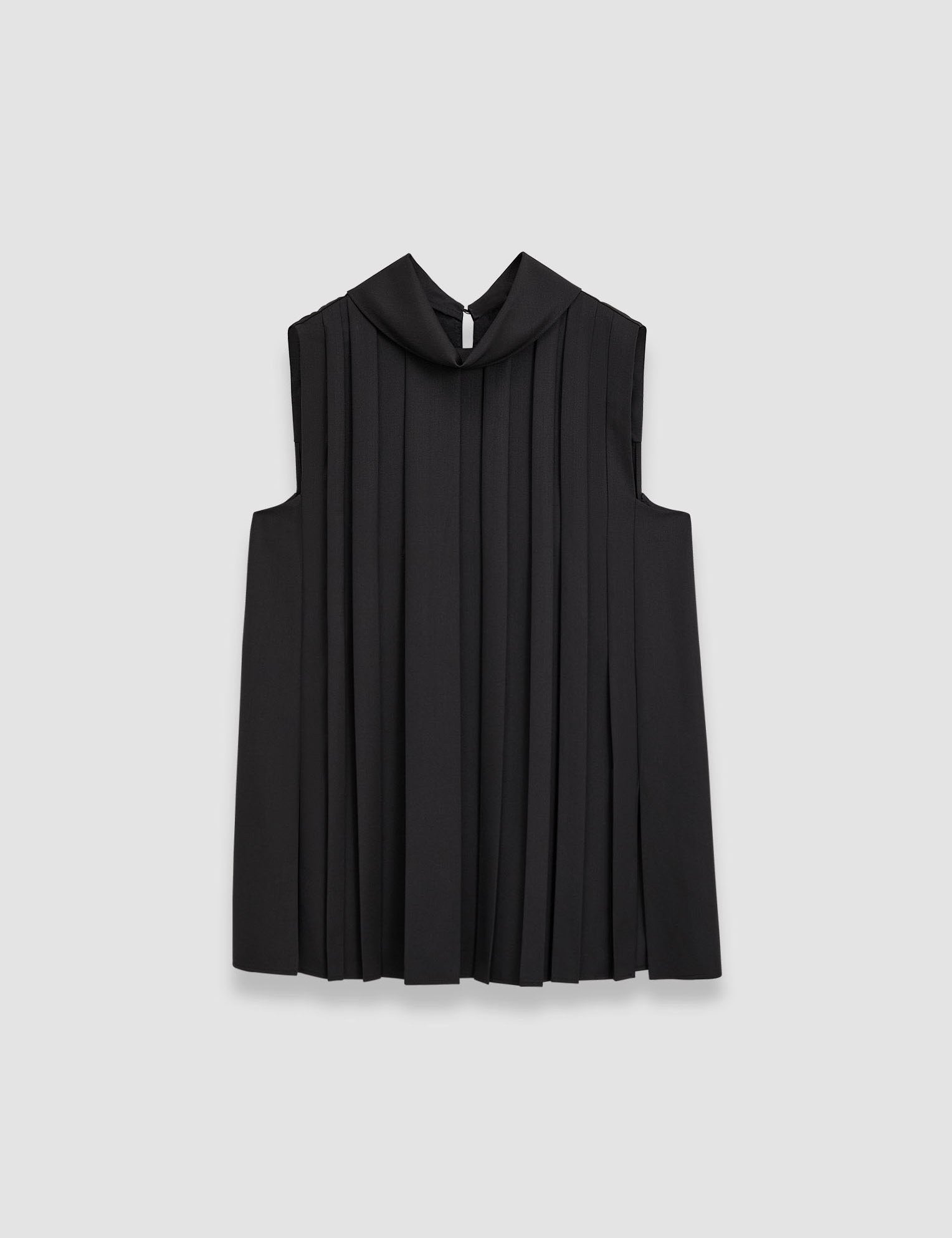 Black Joseph Plissé Bergere Blouse - Joseph