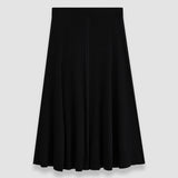 Black Merino Silk Rib Skirt - Joseph