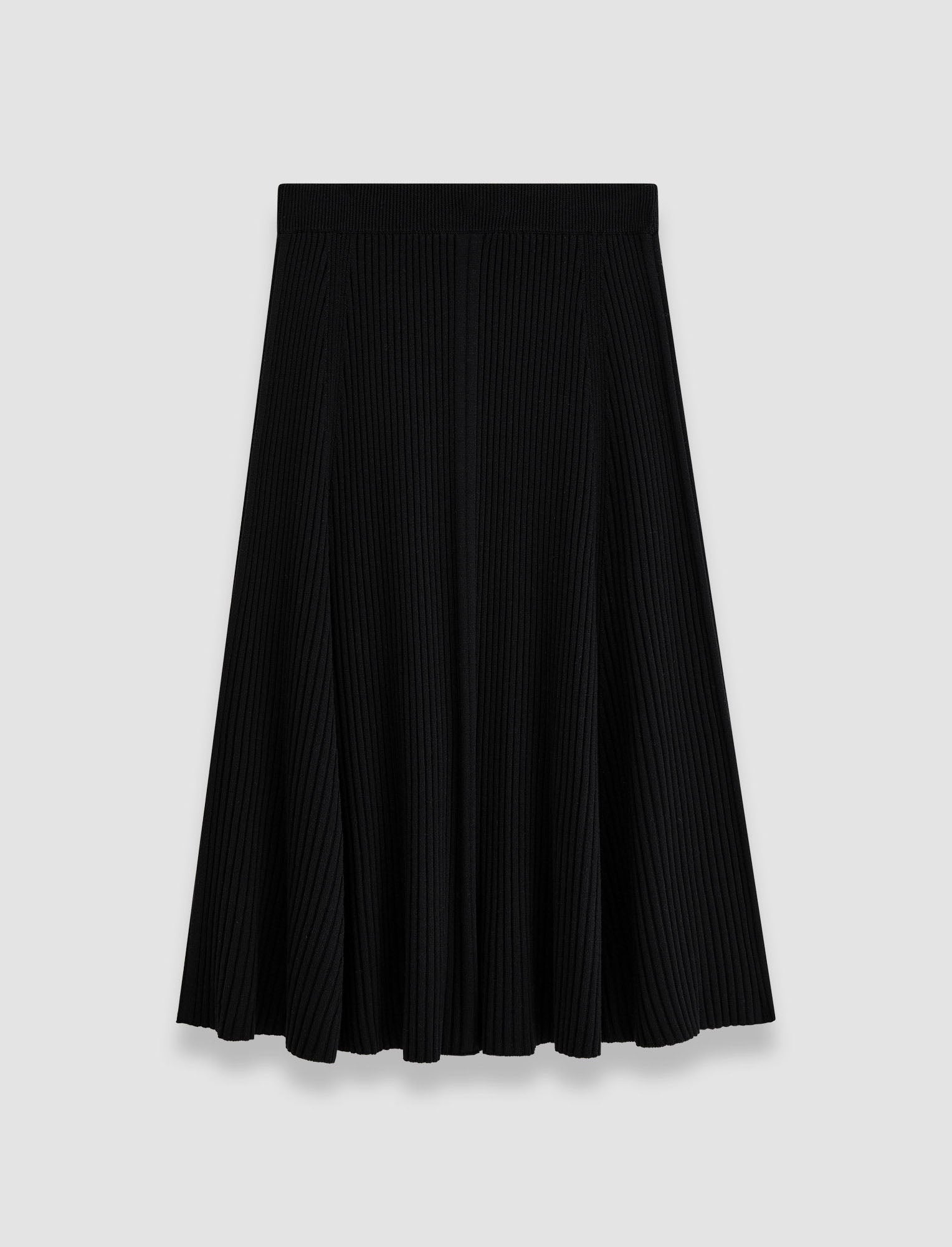 black-merino-silk-rib-skirt-JOSEPH