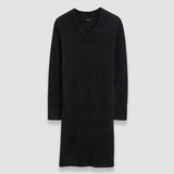 Black Alpaca Tweed Knit Dress - Joseph