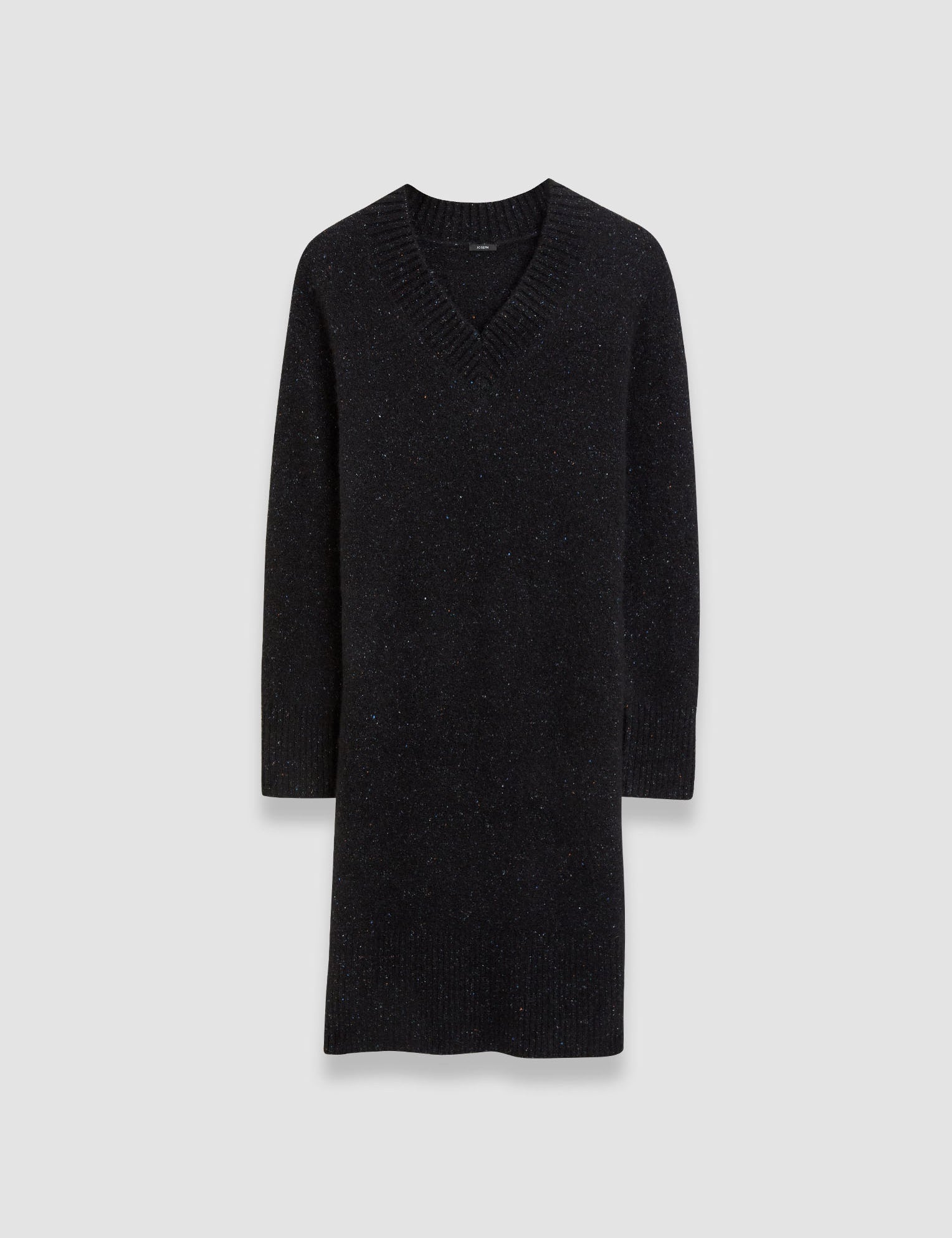 Black Alpaca Tweed Knit Dress - Joseph