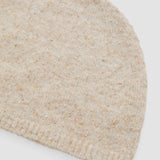 Beige Alpaca Tweed Knit Hat - Joseph