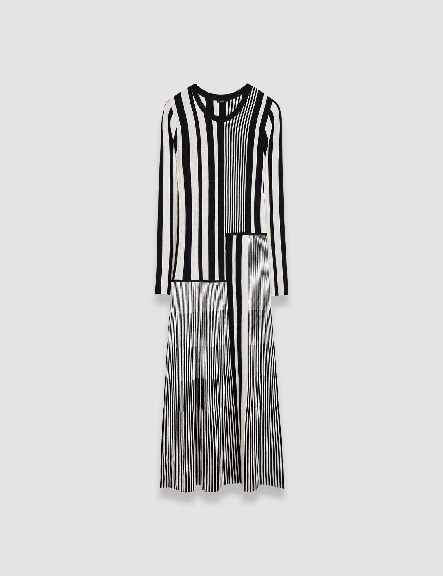 Multicolour Stripes and Pleats Dress - Joseph