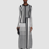 Multicolour Stripes and Pleats Dress - Joseph