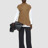 Beige Knit Vest & Shirt Set - Joseph