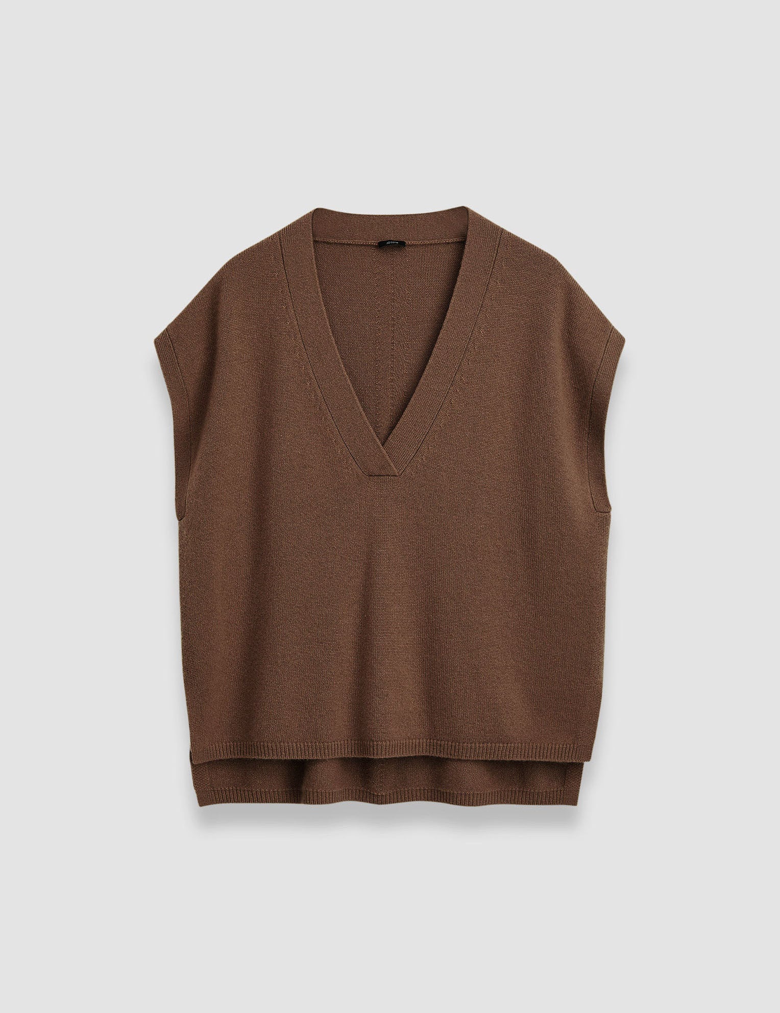 Brown Light Pure Cashmere Vest - Joseph