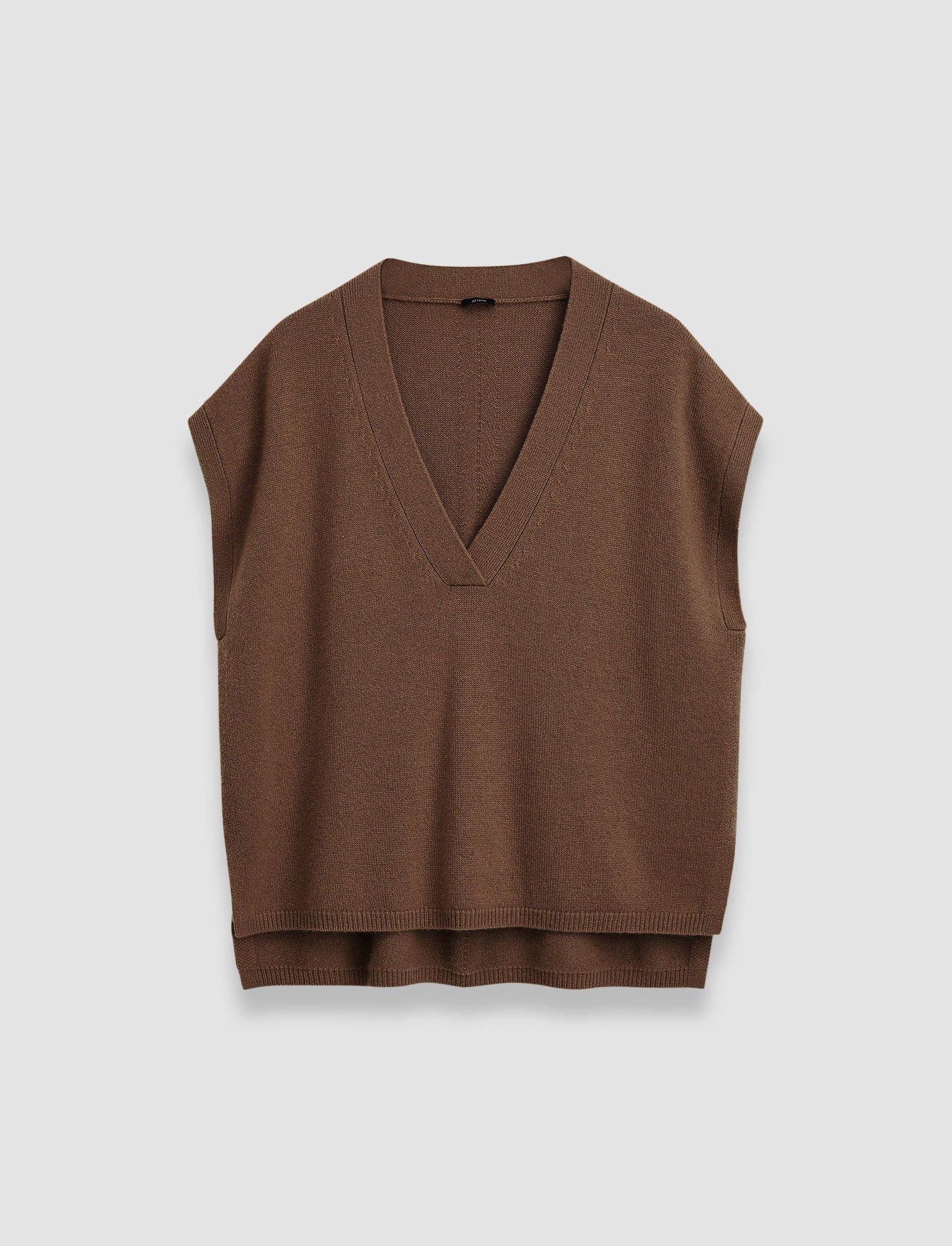 brown-light-pure-cashmere-vest-JOSEPH