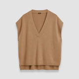 Beige Light Pure Cashmere Vest - Joseph