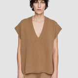 Beige Light Pure Cashmere Vest - Joseph