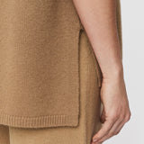 Beige Light Pure Cashmere Vest - Joseph