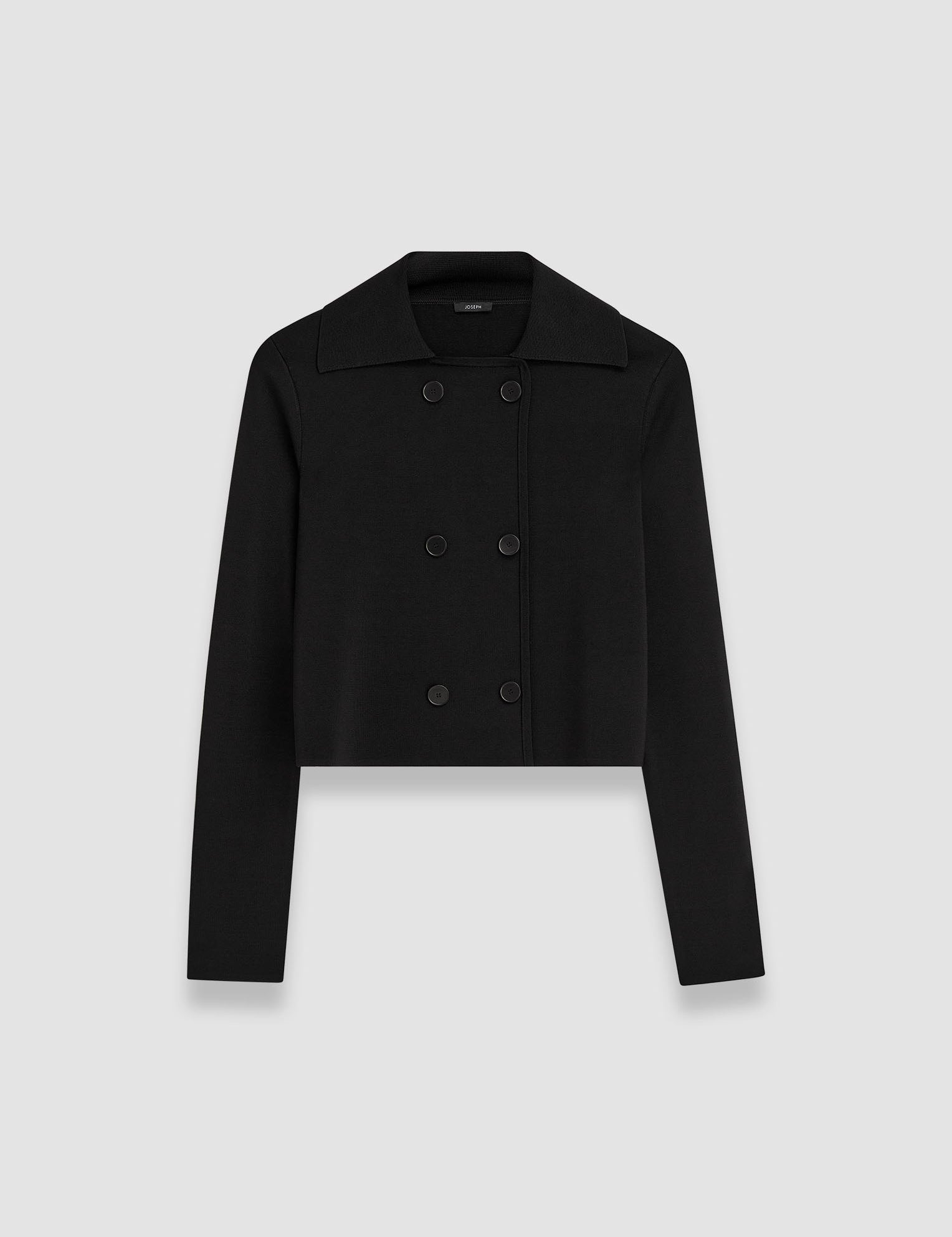 Black Milano Knit Stretch Short Jacket - Joseph