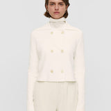 White Milano Knit Stretch Short Jacket - Joseph