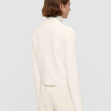 White Milano Knit Stretch Short Jacket - Joseph