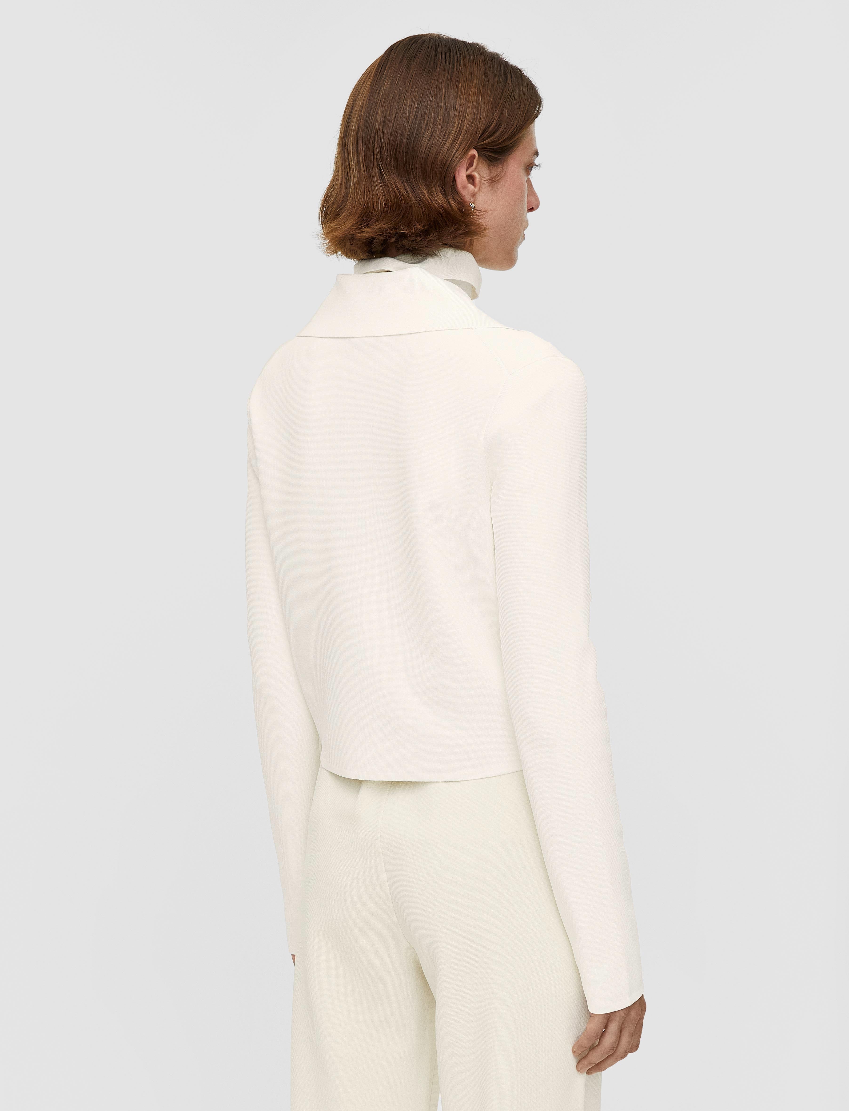 white-milano-knit-stretch-short-jacket-JOSEPH