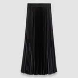 Black Amelie Pleated Lurex Skirt - Joseph