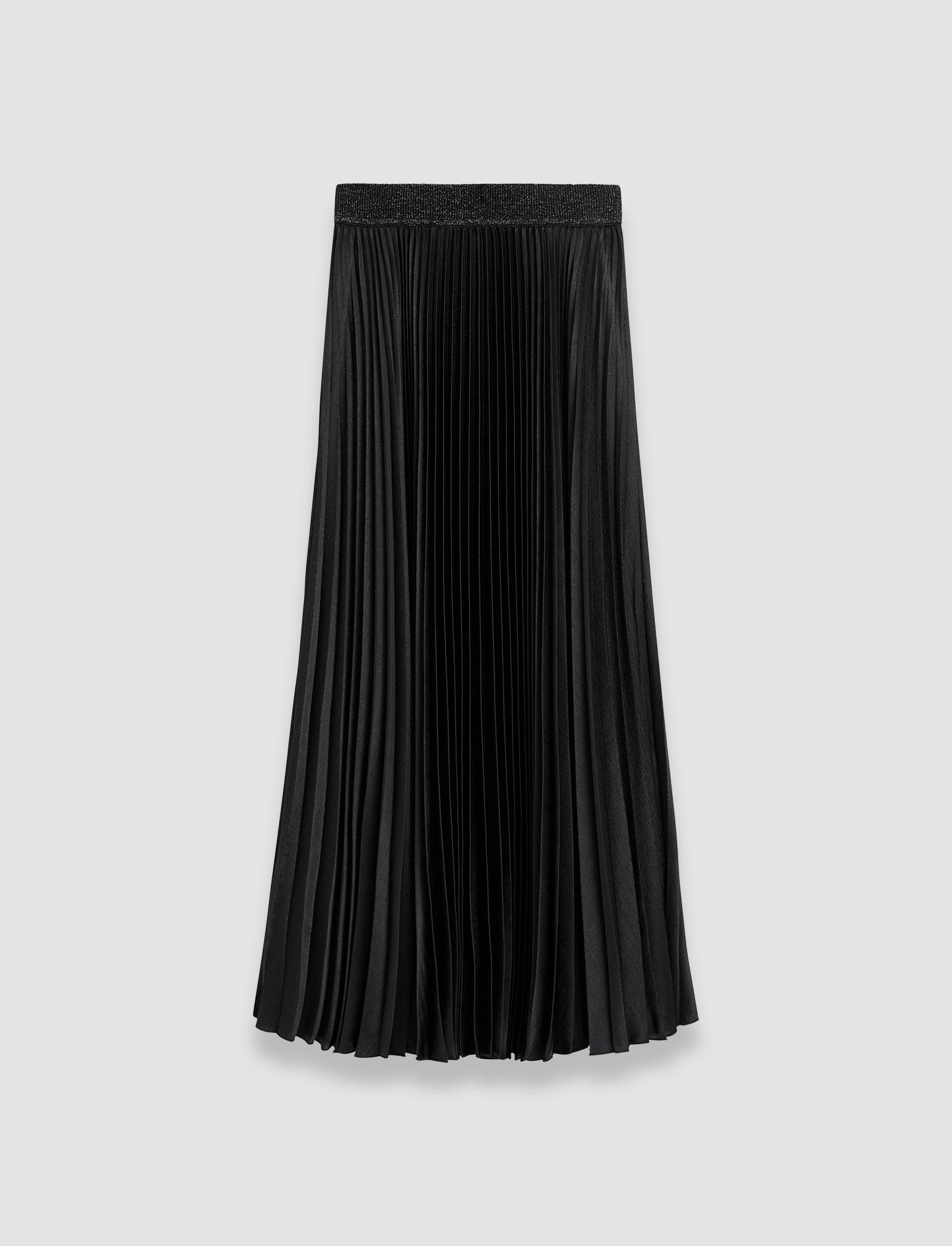 black-amelie-pleated-lurex-skirt-JOSEPH