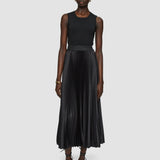 Black Amelie Pleated Lurex Skirt - Joseph