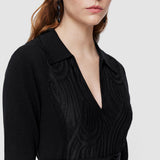 Black Lace & Knit Dress - Joseph