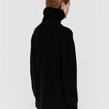Black Luxe Cashmere High Neck Jumper - Joseph