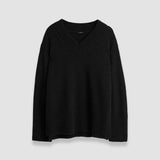 Black Luxe Cashmere V Neck Jumper - Joseph