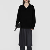 Black Luxe Cashmere V Neck Jumper - Joseph