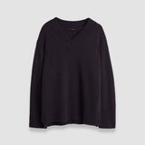 Purple Luxe Cashmere V Neck Jumper - Joseph