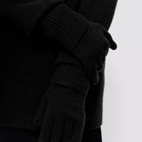 Black Luxe Cashmere Gloves - Joseph