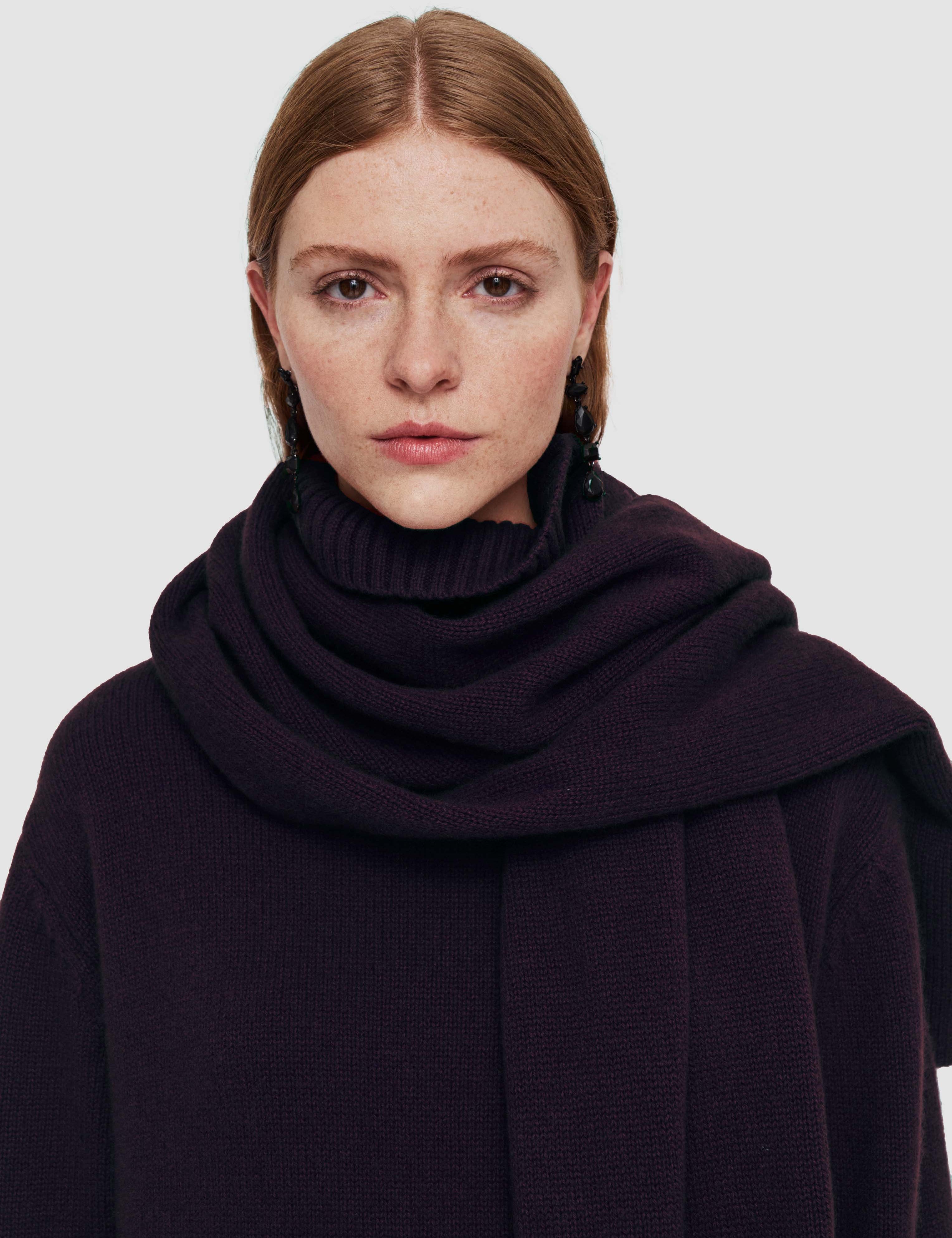 Purple Luxe Cashmere Scarf - Joseph