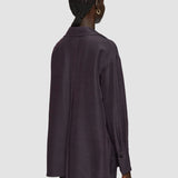 Purple Madrid Evening Silk Blend & Lace Blouse - Joseph