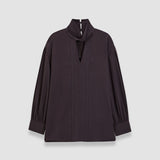 Purple Rivoli Silk Crepe de Chine Blouse - Joseph