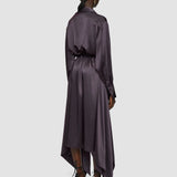 Purple Cyprien Silk Satin Dress - Joseph