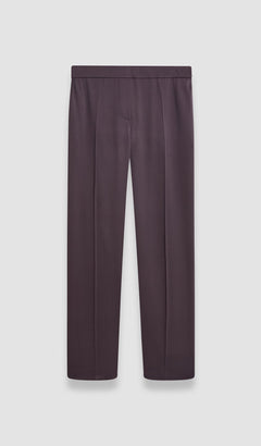 Purple Tova Silk Satin Trousers - Joseph