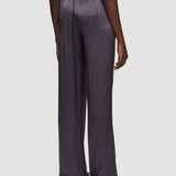 Purple Tova Silk Satin Trousers - Joseph